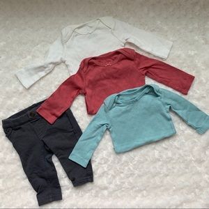 [5 for $25] NWOT Baby girl long sleeve onesies